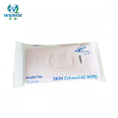 paper box packing mini wipes skin cleansing wet wipes