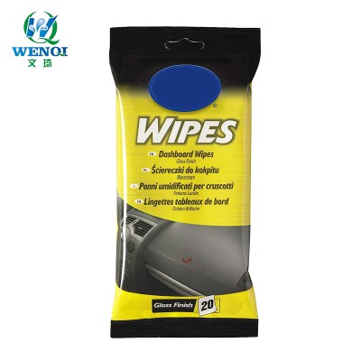 lint free car seat leather cleaning wet wipes