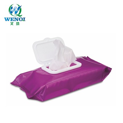 Non scent paraben free thick baby wet tissue with lid cover