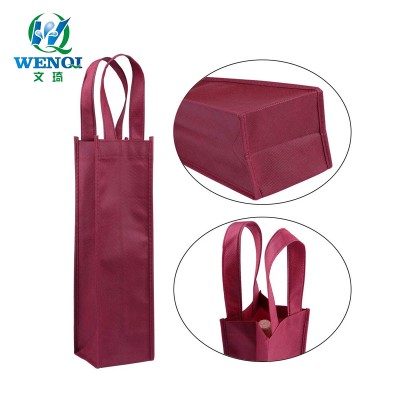 100% biodegradable PLA non-woven bag champagne non-woven bag Red wine non-woven bags